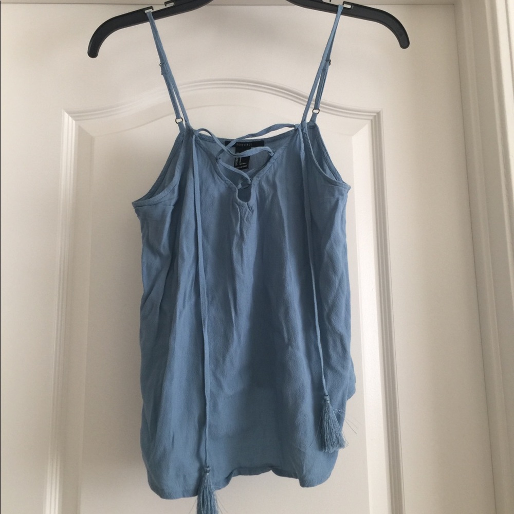 Lace up tank top